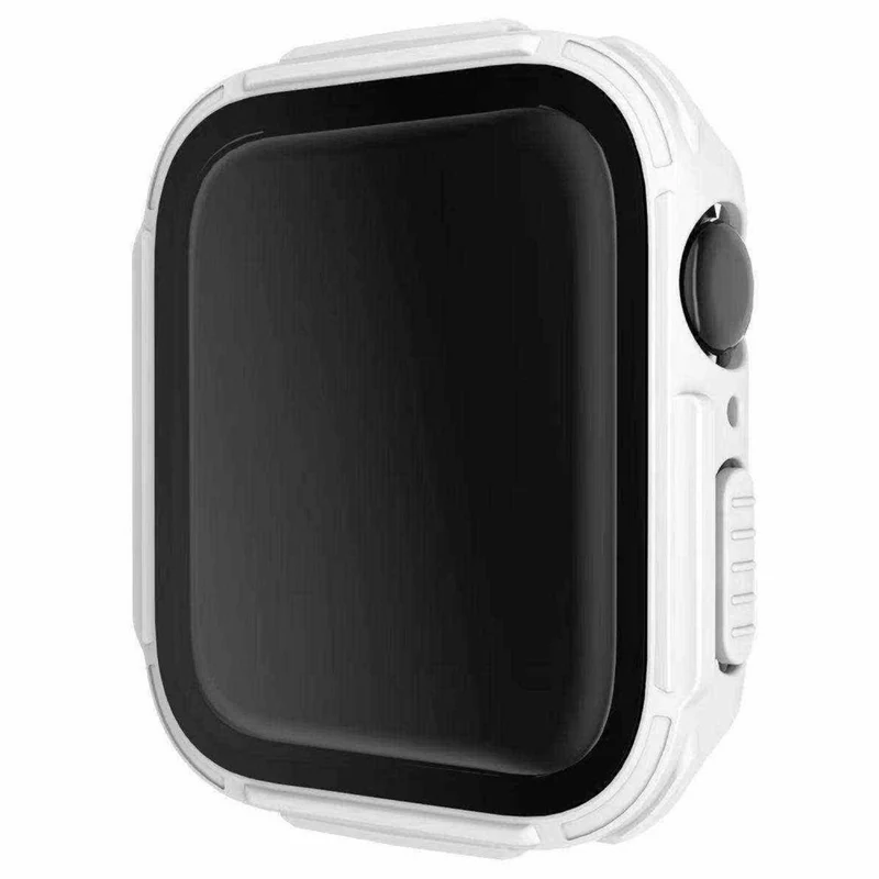 Supersauber Apple Smartwatch Universell Hülle mit Displayschutz in Plastik und Gehärtetes Glas