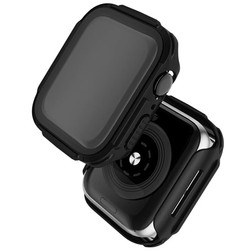 Supersauber Apple Smartwatch Universell Hülle mit Displayschutz in Plastik und Gehärtetes Glas