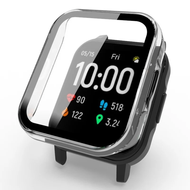 Unglaublich Stylisch Haylou Solar LS02 Hülle mit Displayschutz in Plastik und Gehärtetes Glas