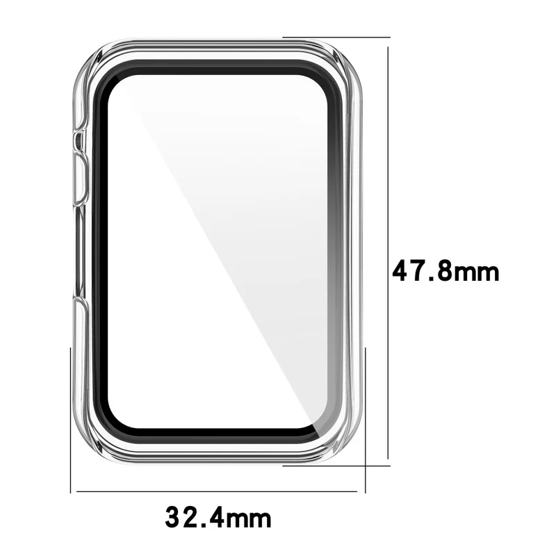 Absolut Gut Oppo Watch Free Hülle mit Displayschutz in Plastik und Gehärtetes Glas