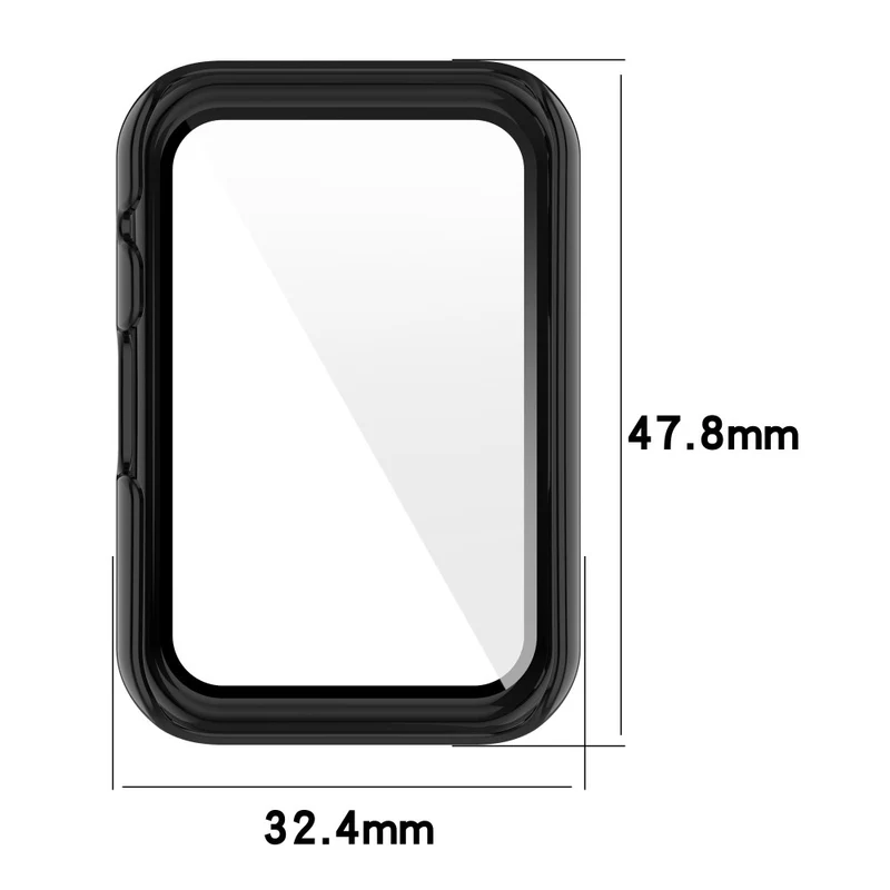 Absolut Gut Oppo Watch Free Hülle mit Displayschutz in Plastik und Gehärtetes Glas
