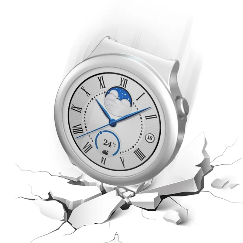 Super Schön Huawei Watch GT 3 Pro 43mm Hülle mit Displayschutz in Gehärtetes Glas