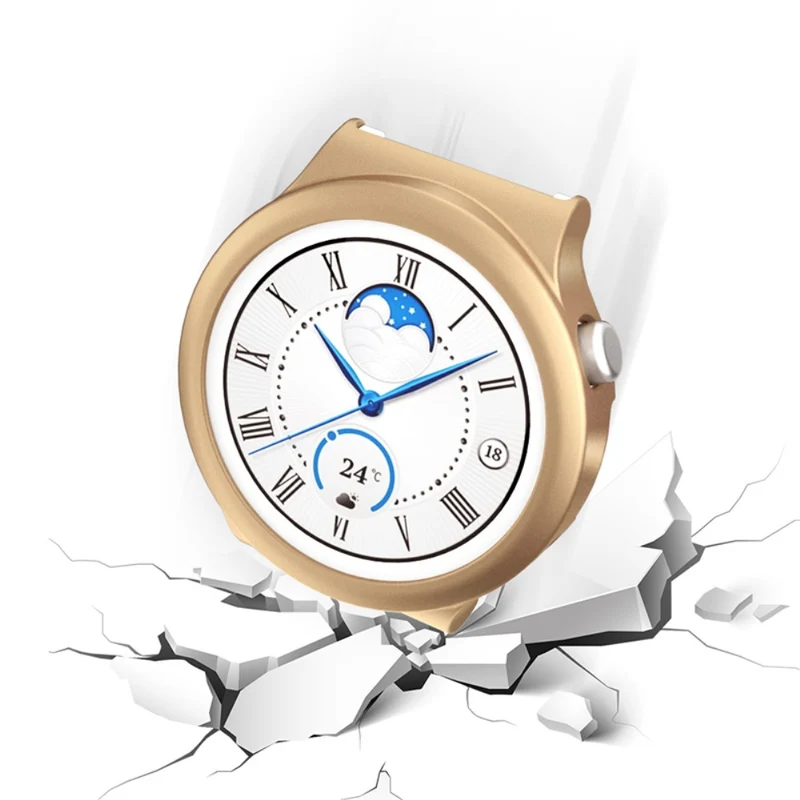 Super Schön Huawei Watch GT 3 Pro 43mm Hülle mit Displayschutz in Gehärtetes Glas