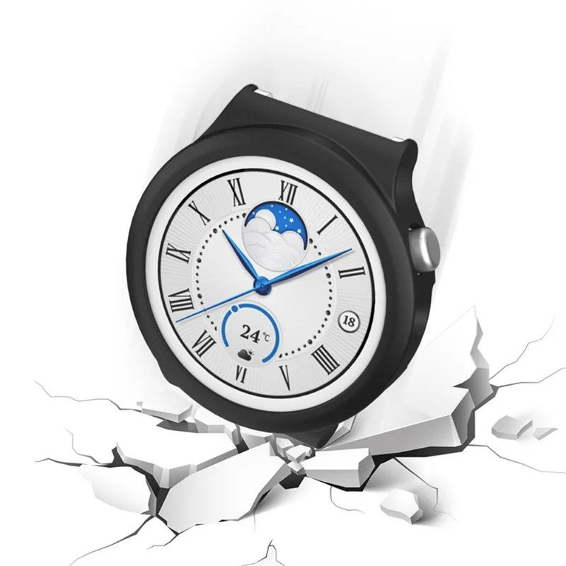 Super Schön Huawei Watch GT 3 Pro 43mm Hülle mit Displayschutz in Gehärtetes Glas