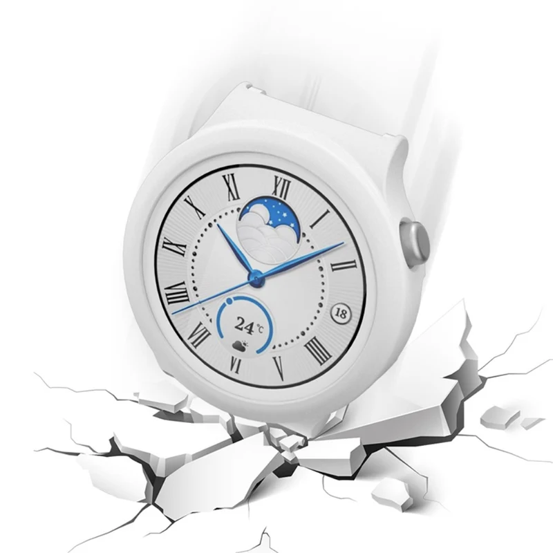 Super Schön Huawei Watch GT 3 Pro 43mm Hülle mit Displayschutz in Gehärtetes Glas