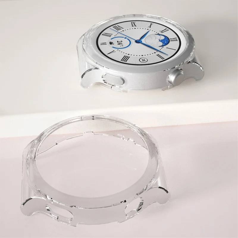Super Schön Huawei Watch GT 3 Pro 43mm Hülle mit Displayschutz in Gehärtetes Glas