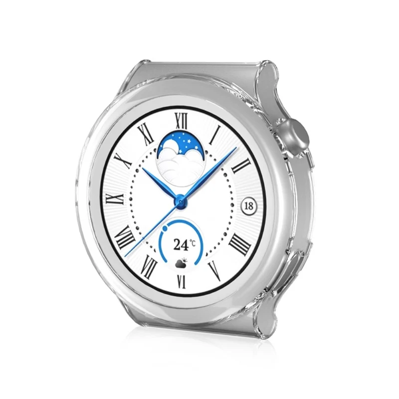 Super Schön Huawei Watch GT 3 Pro 43mm Hülle mit Displayschutz in Gehärtetes Glas