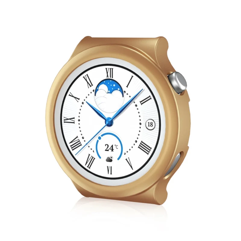 Super Schön Huawei Watch GT 3 Pro 43mm Hülle mit Displayschutz in Gehärtetes Glas