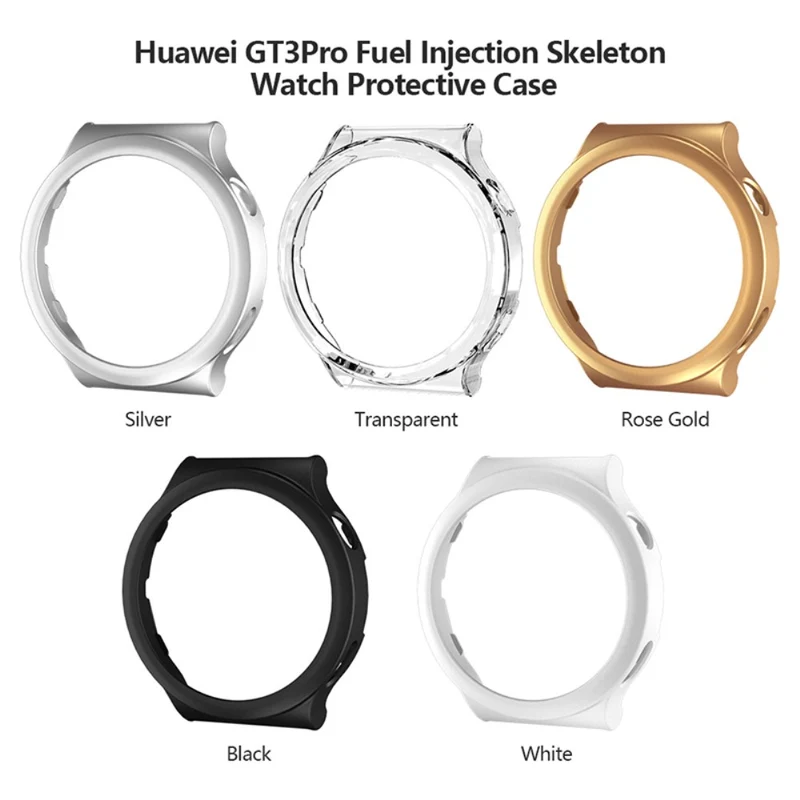 Super Schön Huawei Watch GT 3 Pro 43mm Hülle mit Displayschutz in Gehärtetes Glas