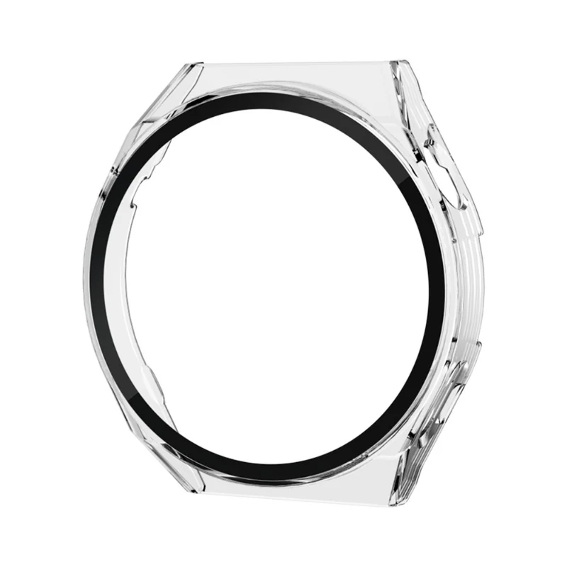 Mega Modisch Huawei Watch GT 3 Pro 46mm Hülle mit Displayschutz in Gehärtetes Glas