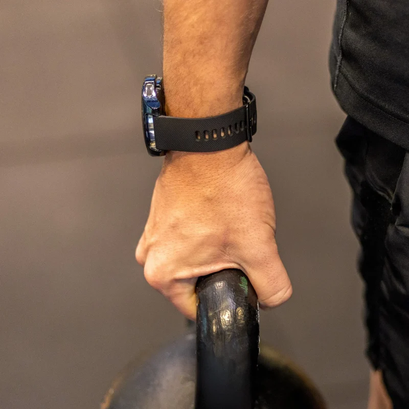 Oppo Watch S Premium Silikonarmband (Schwarz)