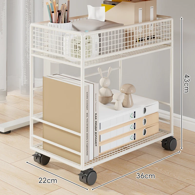 Kompakte Zwei-Schichten Metall-Mesh Schreibtisch-Organizer-Regal