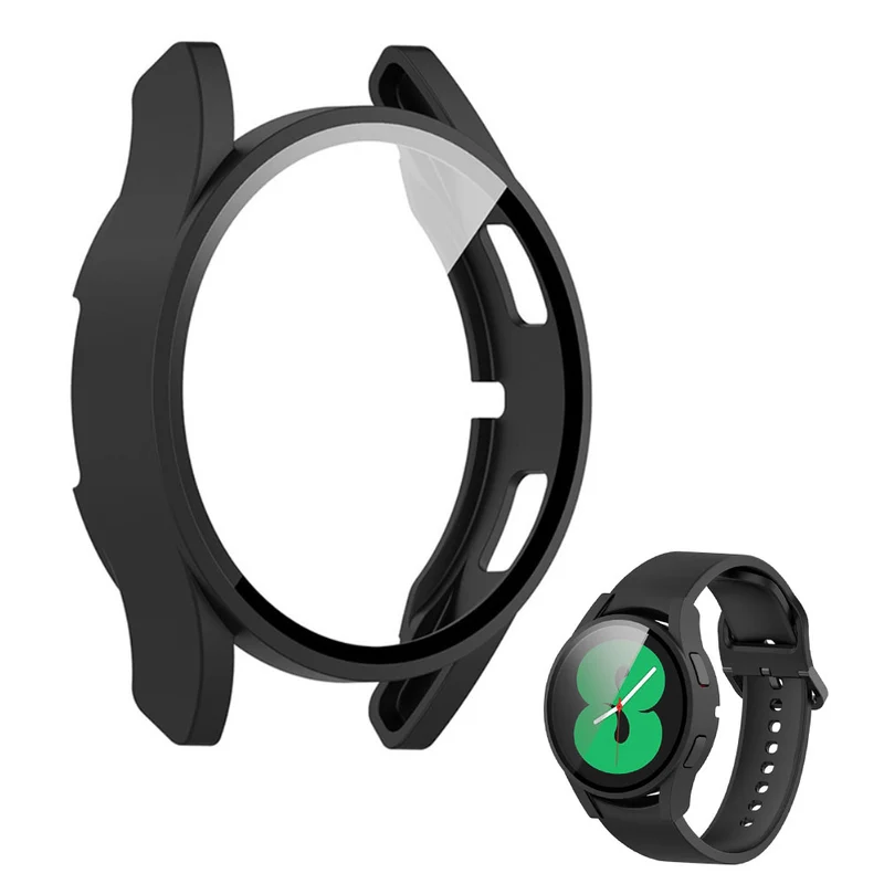 Großartig Samsung Galaxy Watch 4 (40mm) Hülle mit Displayschutz in Plastik und Gehärtetes Glas