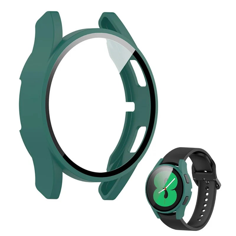Großartig Samsung Galaxy Watch 4 (40mm) Hülle mit Displayschutz in Plastik und Gehärtetes Glas