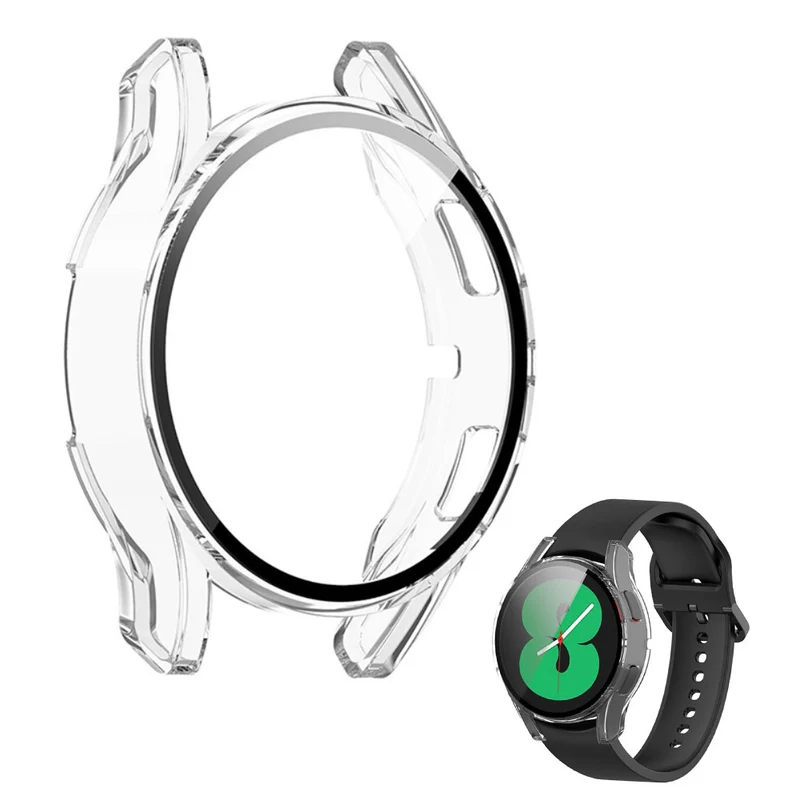Großartig Samsung Galaxy Watch 4 (40mm) Hülle mit Displayschutz in Plastik und Gehärtetes Glas