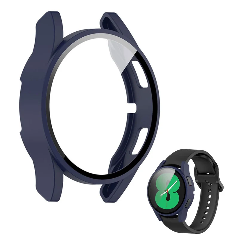 Großartig Samsung Galaxy Watch 4 (40mm) Hülle mit Displayschutz in Plastik und Gehärtetes Glas