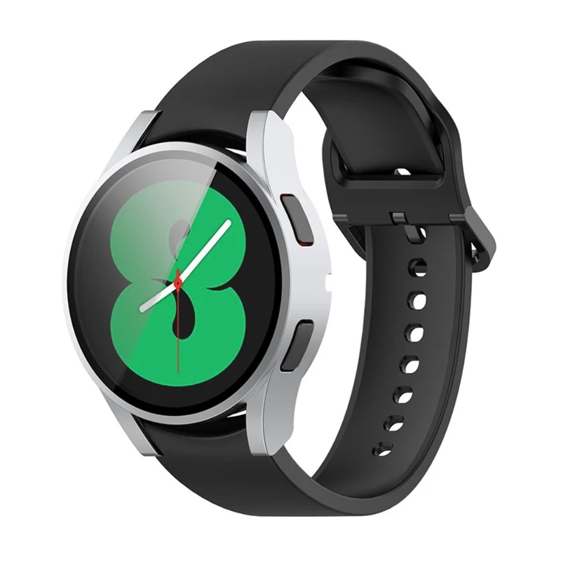 Großartig Samsung Galaxy Watch 4 (40mm) Hülle mit Displayschutz in Plastik und Gehärtetes Glas
