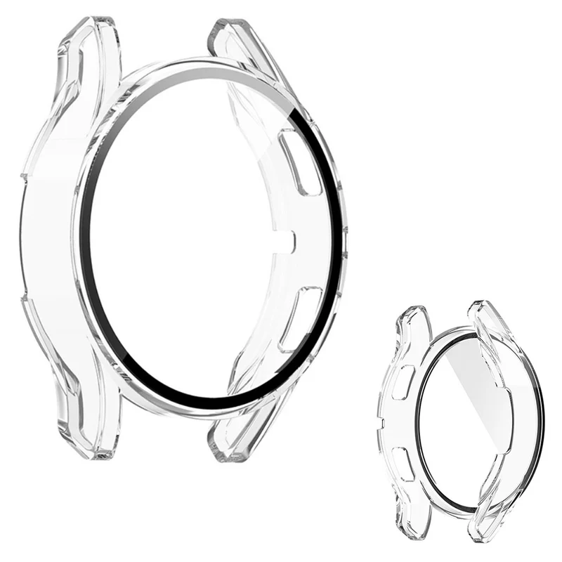 Unglaublich Schön Samsung Galaxy Watch 4 (44mm) Hülle mit Displayschutz in Plastik und Gehärtetes Glas