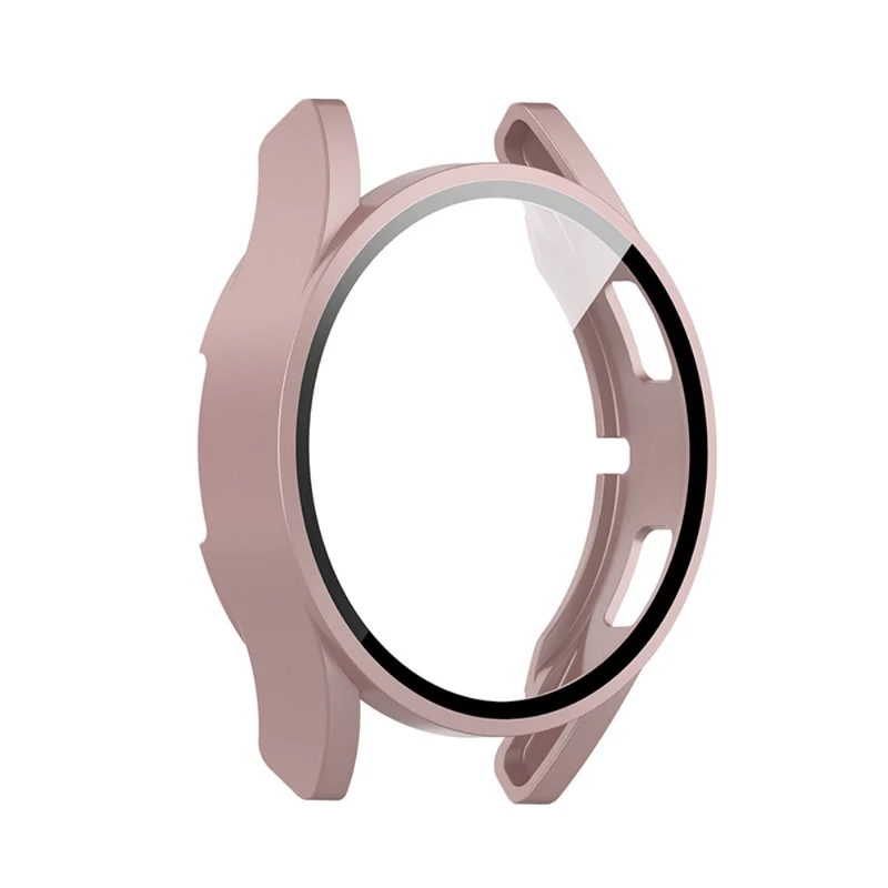 Unglaublich Schön Samsung Galaxy Watch 4 (44mm) Hülle mit Displayschutz in Plastik und Gehärtetes Glas