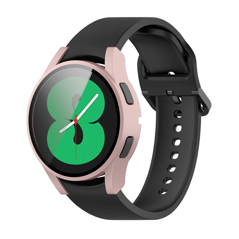 Unglaublich Schön Samsung Galaxy Watch 4 (44mm) Hülle mit Displayschutz in Plastik und Gehärtetes Glas