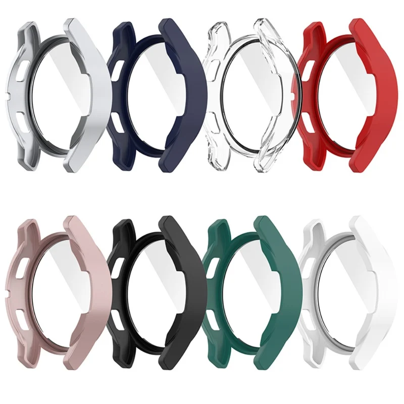 Unglaublich Schön Samsung Galaxy Watch 4 (44mm) Hülle mit Displayschutz in Plastik und Gehärtetes Glas