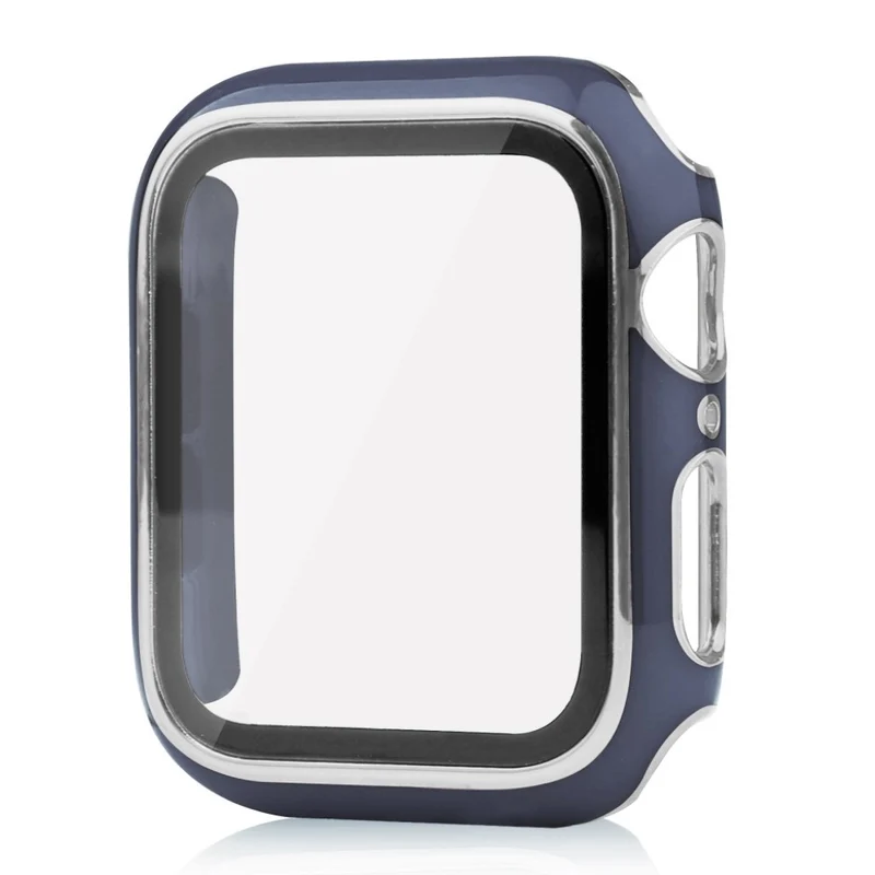 Unglaublich Modisch Apple Smartwatch Universell Hülle mit Displayschutz in Plastik und Gehärtetes Glas