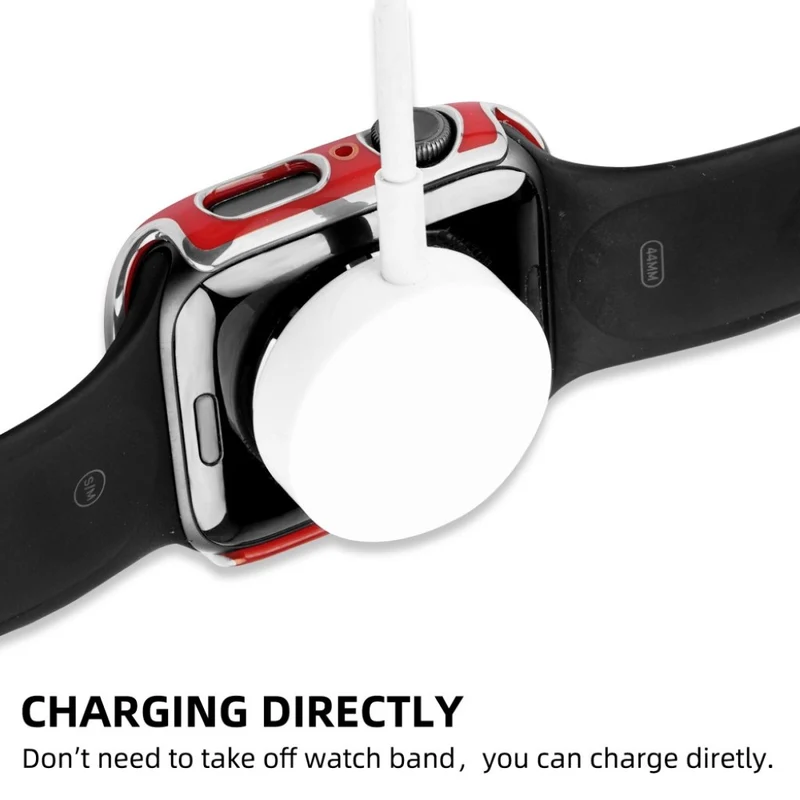 Unglaublich Modisch Apple Smartwatch Universell Hülle mit Displayschutz in Plastik und Gehärtetes Glas