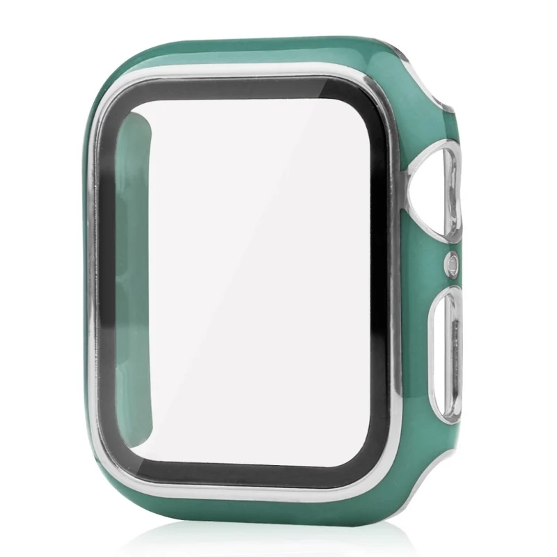 Unglaublich Stylisch Apple Smartwatch Universell Hülle mit Displayschutz in Plastik und Gehärtetes Glas
