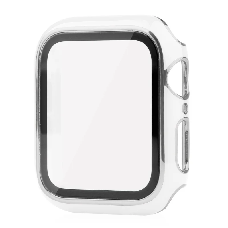 Unglaublich Stylisch Apple Smartwatch Universell Hülle mit Displayschutz in Plastik und Gehärtetes Glas