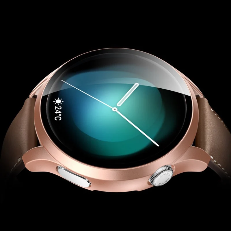Mega Schön Huawei Watch 3 Hülle mit Displayschutz in Plastik und Gehärtetes Glas