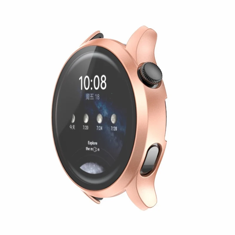 Mega Schön Huawei Watch 3 Hülle mit Displayschutz in Plastik und Gehärtetes Glas
