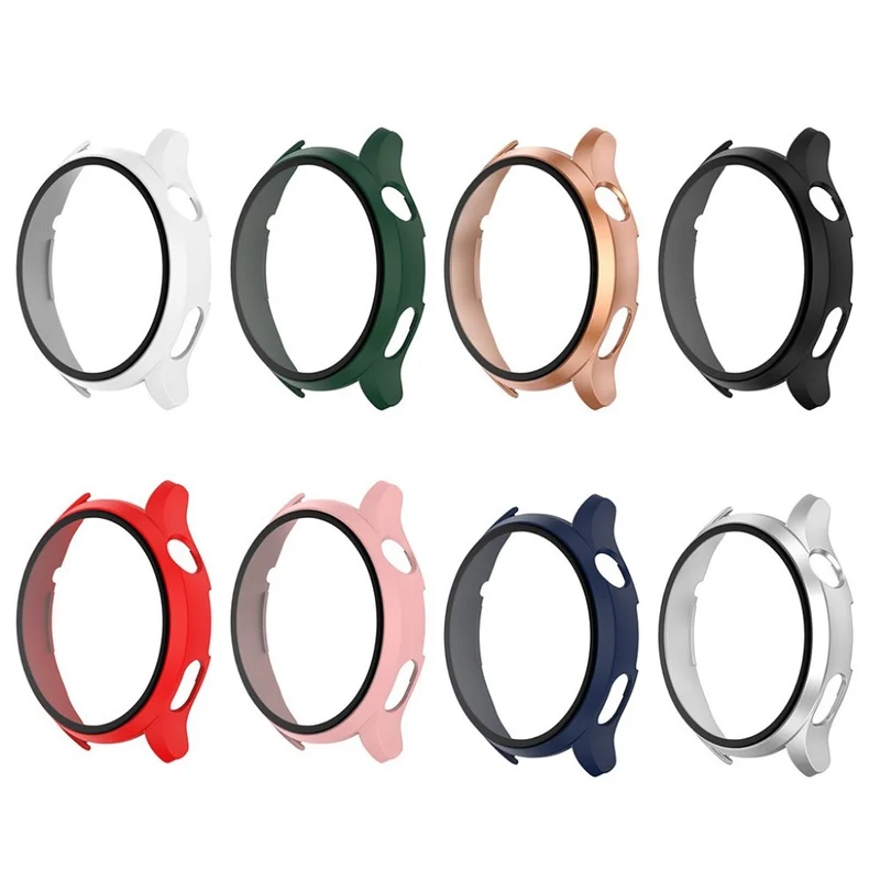 Mega Schön Huawei Watch 3 Hülle mit Displayschutz in Plastik und Gehärtetes Glas