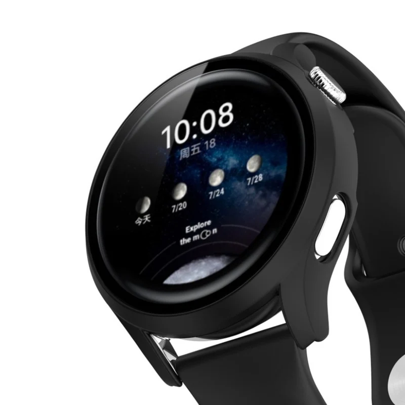 Mega Schön Huawei Watch 3 Hülle mit Displayschutz in Plastik und Gehärtetes Glas