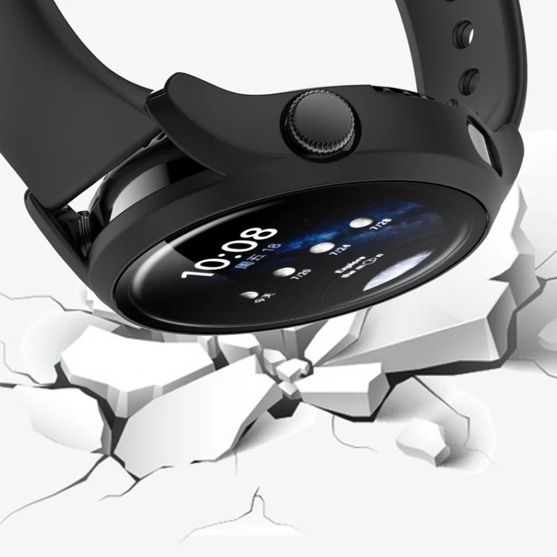 Mega Schön Huawei Watch 3 Hülle mit Displayschutz in Plastik und Gehärtetes Glas