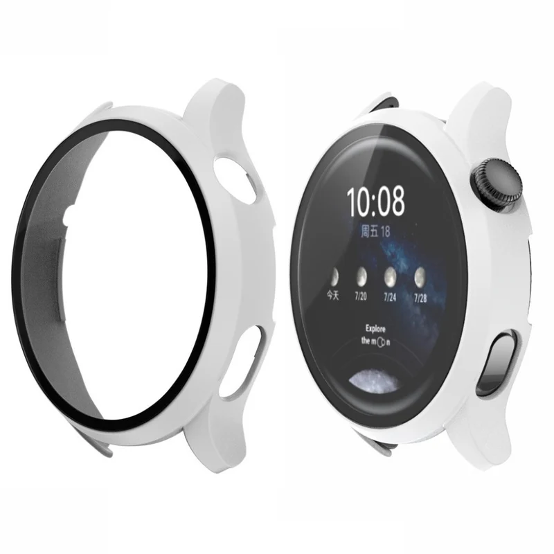 Mega Schön Huawei Watch 3 Hülle mit Displayschutz in Plastik und Gehärtetes Glas
