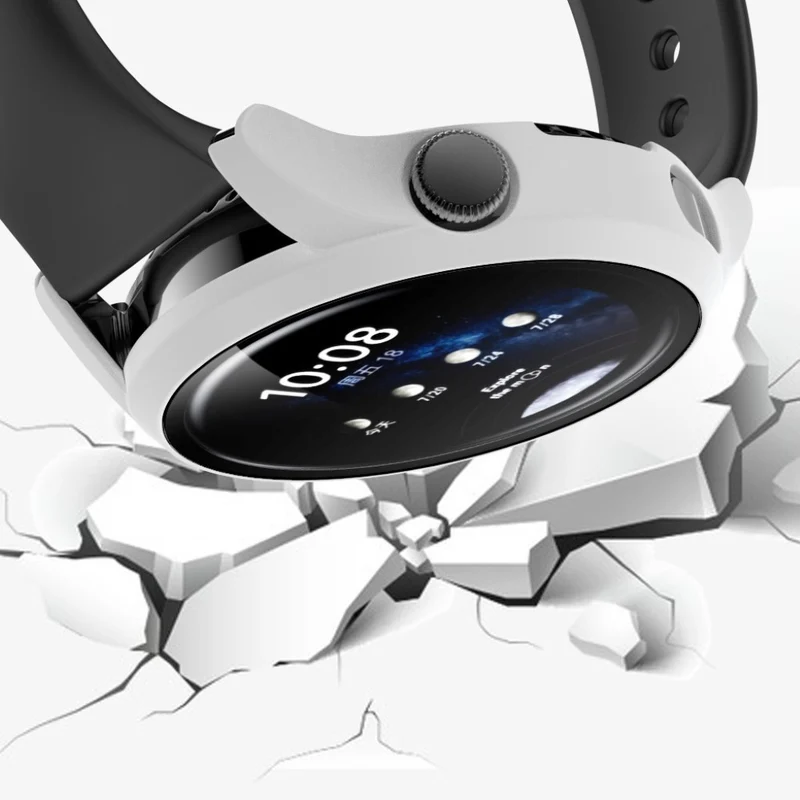 Mega Schön Huawei Watch 3 Hülle mit Displayschutz in Plastik und Gehärtetes Glas