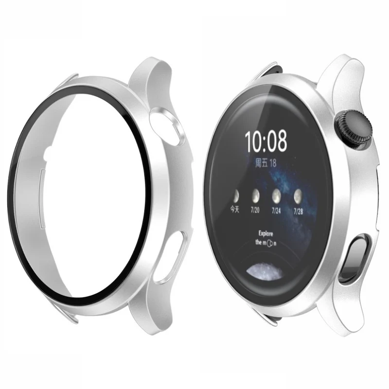 Mega Schön Huawei Watch 3 Hülle mit Displayschutz in Plastik und Gehärtetes Glas