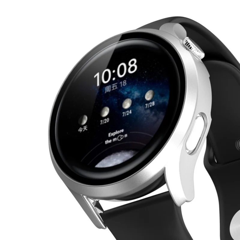 Mega Schön Huawei Watch 3 Hülle mit Displayschutz in Plastik und Gehärtetes Glas