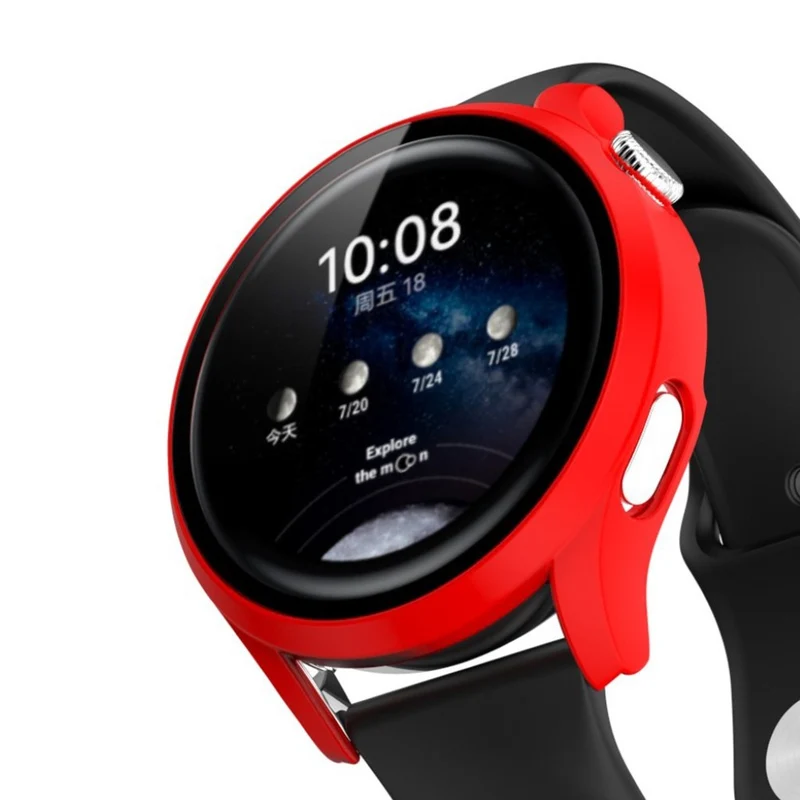 Mega Schön Huawei Watch 3 Hülle mit Displayschutz in Plastik und Gehärtetes Glas