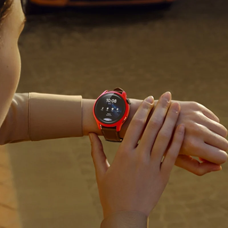 Mega Schön Huawei Watch 3 Hülle mit Displayschutz in Plastik und Gehärtetes Glas