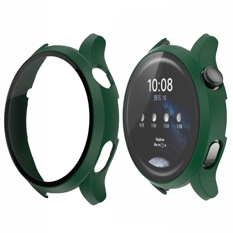 Mega Schön Huawei Watch 3 Hülle mit Displayschutz in Plastik und Gehärtetes Glas