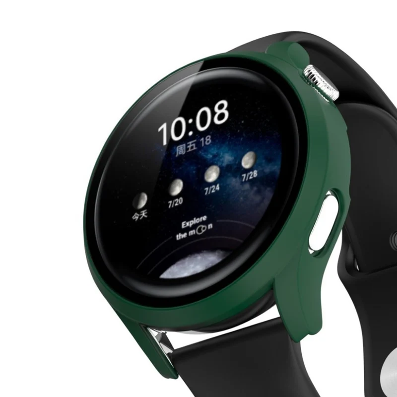 Mega Schön Huawei Watch 3 Hülle mit Displayschutz in Plastik und Gehärtetes Glas