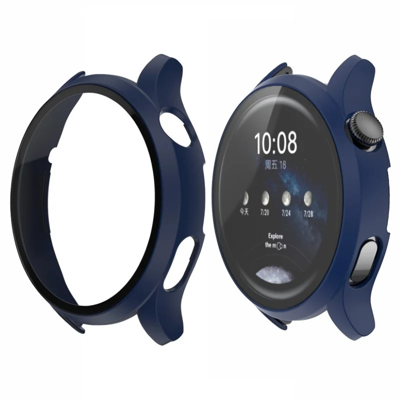 Mega Schön Huawei Watch 3 Hülle mit Displayschutz in Plastik und Gehärtetes Glas