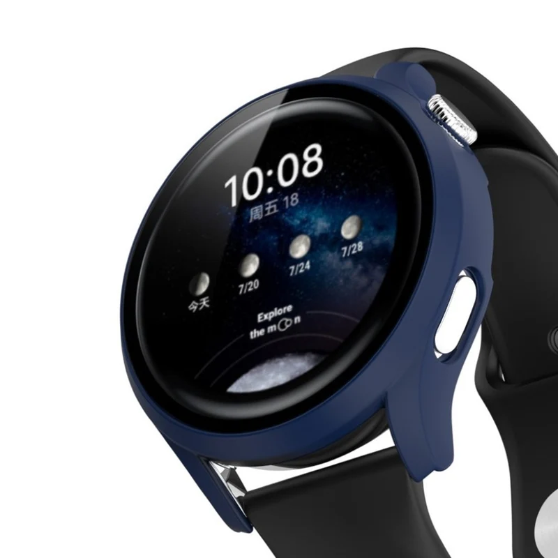 Mega Schön Huawei Watch 3 Hülle mit Displayschutz in Plastik und Gehärtetes Glas