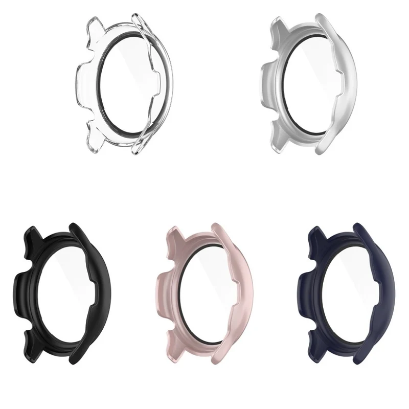 Auffallend Stilvoll Amazfit Smartwatch Universell Hülle mit Displayschutz in Plastik und Gehärtetes Glas