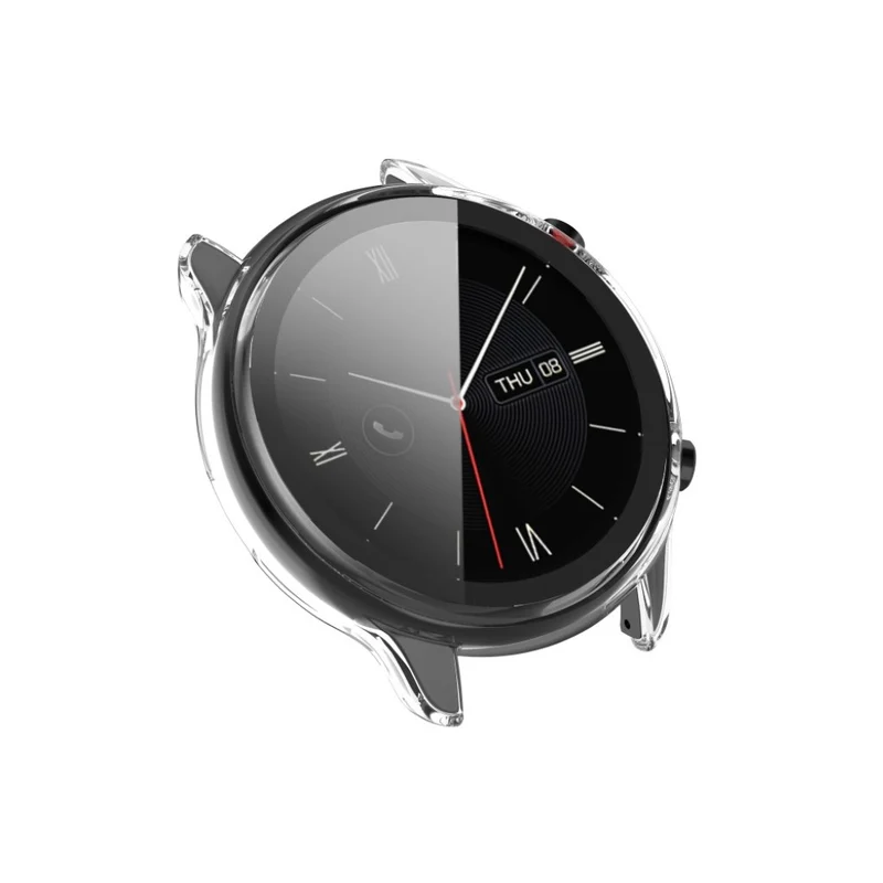 Auffallend Stilvoll Amazfit Smartwatch Universell Hülle mit Displayschutz in Plastik und Gehärtetes Glas