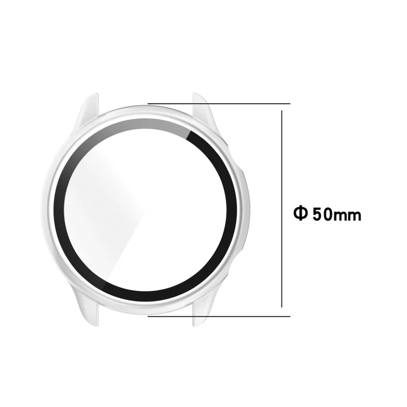 Auffallend Stilvoll Amazfit Smartwatch Universell Hülle mit Displayschutz in Plastik und Gehärtetes Glas
