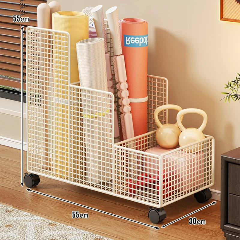 Vertikaler Mesh-Multi-Compartment-Fitnessmatte und Geräteorganizer
