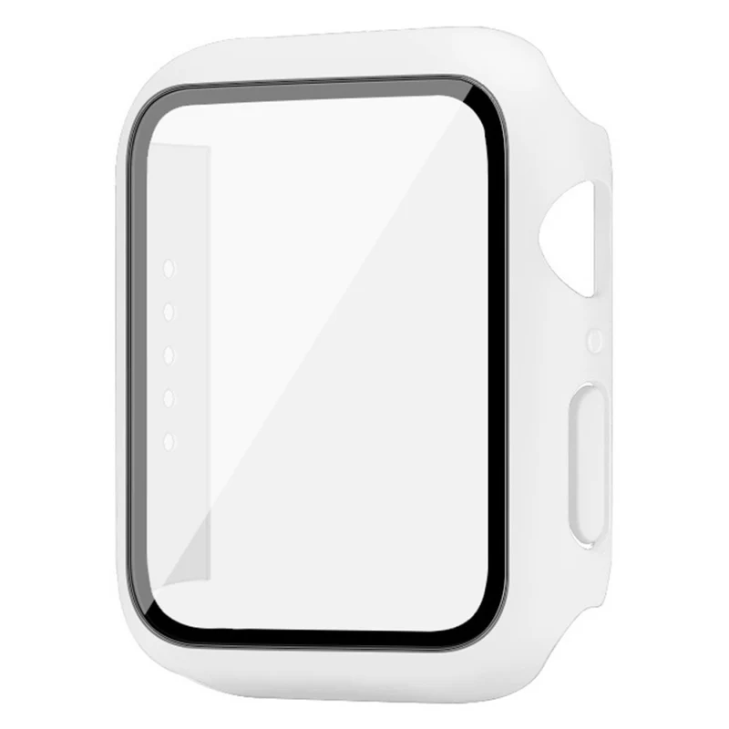 Super Gut Apple Watch Series 7 45mm Hülle mit Displayschutz in Plastik und Gehärtetes Glas