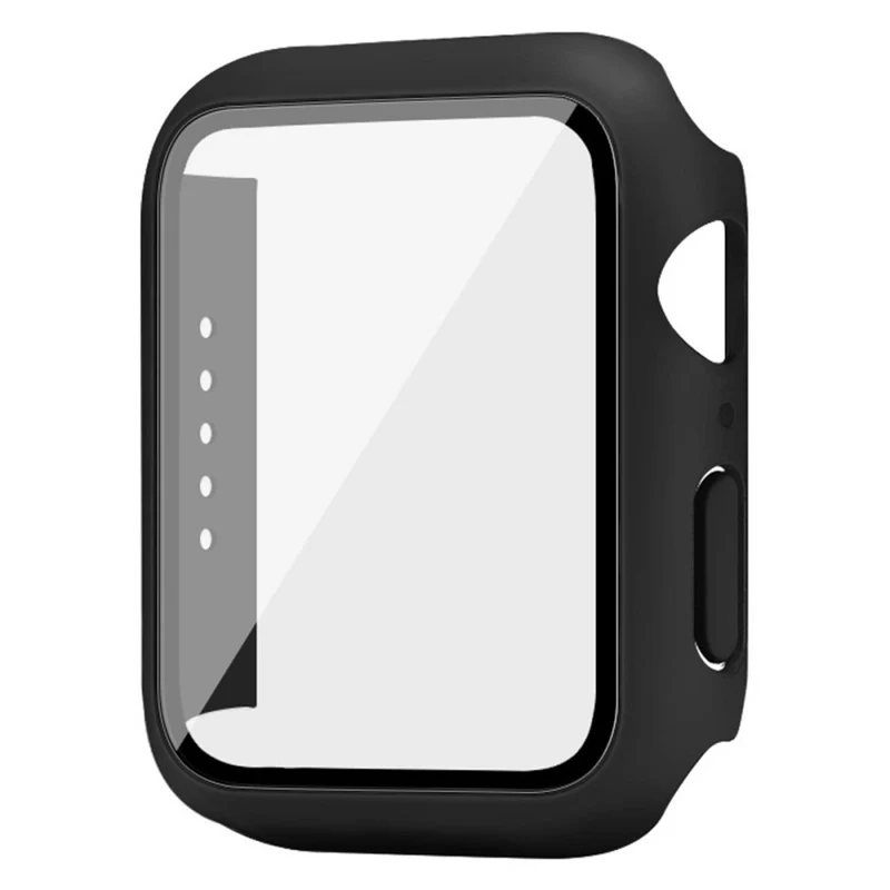 Super Gut Apple Watch Series 7 45mm Hülle mit Displayschutz in Plastik und Gehärtetes Glas